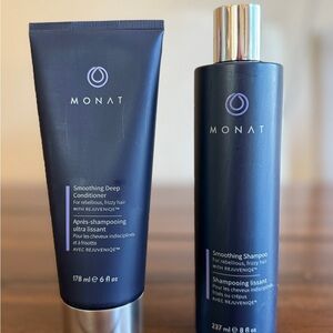 MONAT Smoothing Deep Conditioner and Shampoo Set - Black
